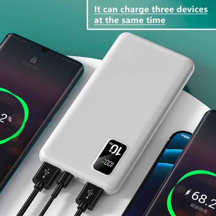 Power bank XIYT YZB0221 10000 mAh 2xUSB/Micro/Type-C Black