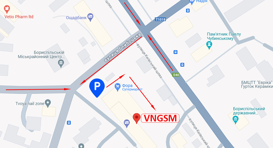 Карта проезда в магазин VNGSM